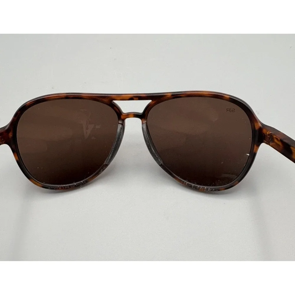 Shady Rays Sunglasses Aviator‎ Crossover AC-3 Brown Tortoise Polarized w/Case